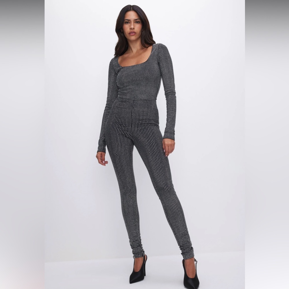 GOOD AMERICAN Crystal Catsuit